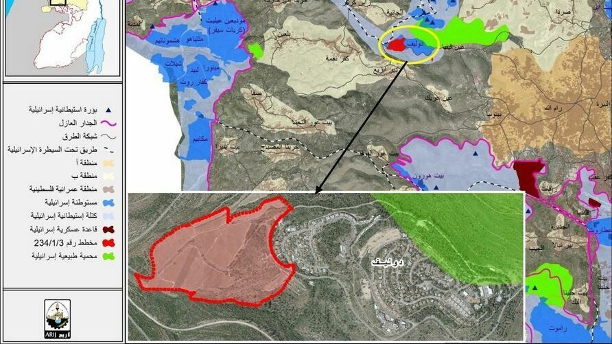 "أريج": مخطط استيطاني جديد يقضي بتوسيع مستوطنة "دوليف"