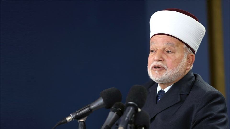 مفتي القدس يطالب الدول العربية والاسلامية الدفاع عن المسجد الاقصى