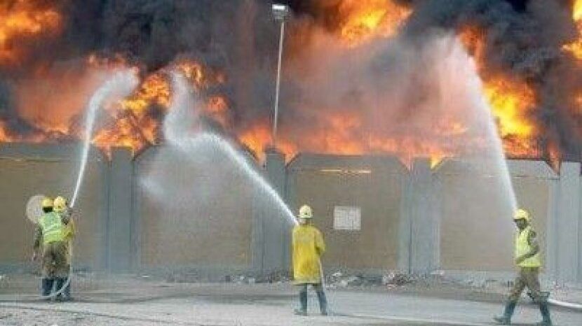 11 مصابًا بحريق في منازل تقع جنوب المسجد الأقصى