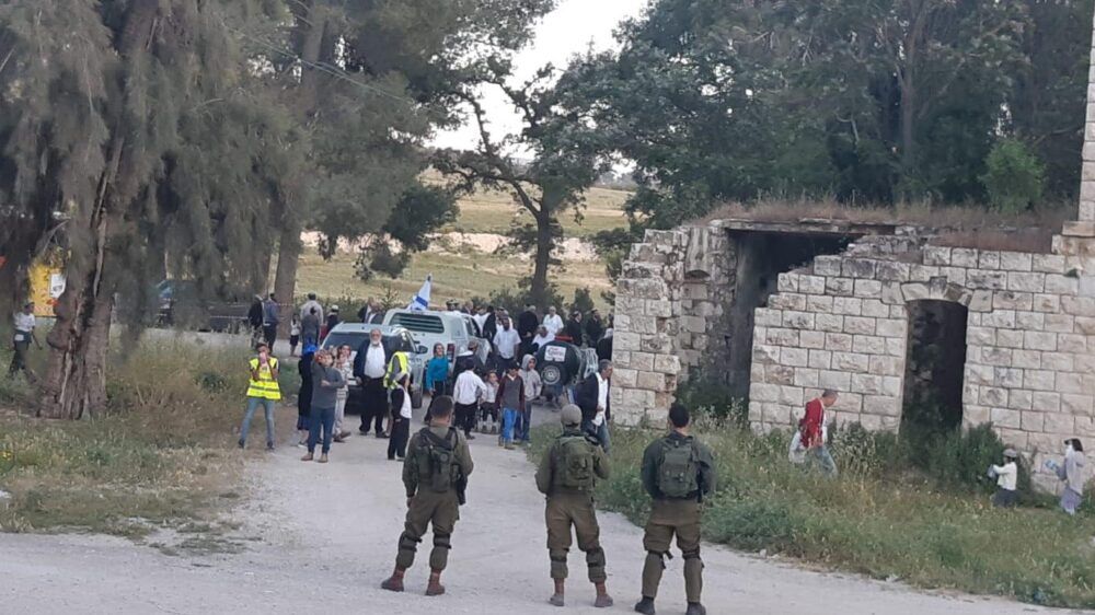 الاحتلال يغلق منطقة المسعودية التاريخية شمال غرب نابلس