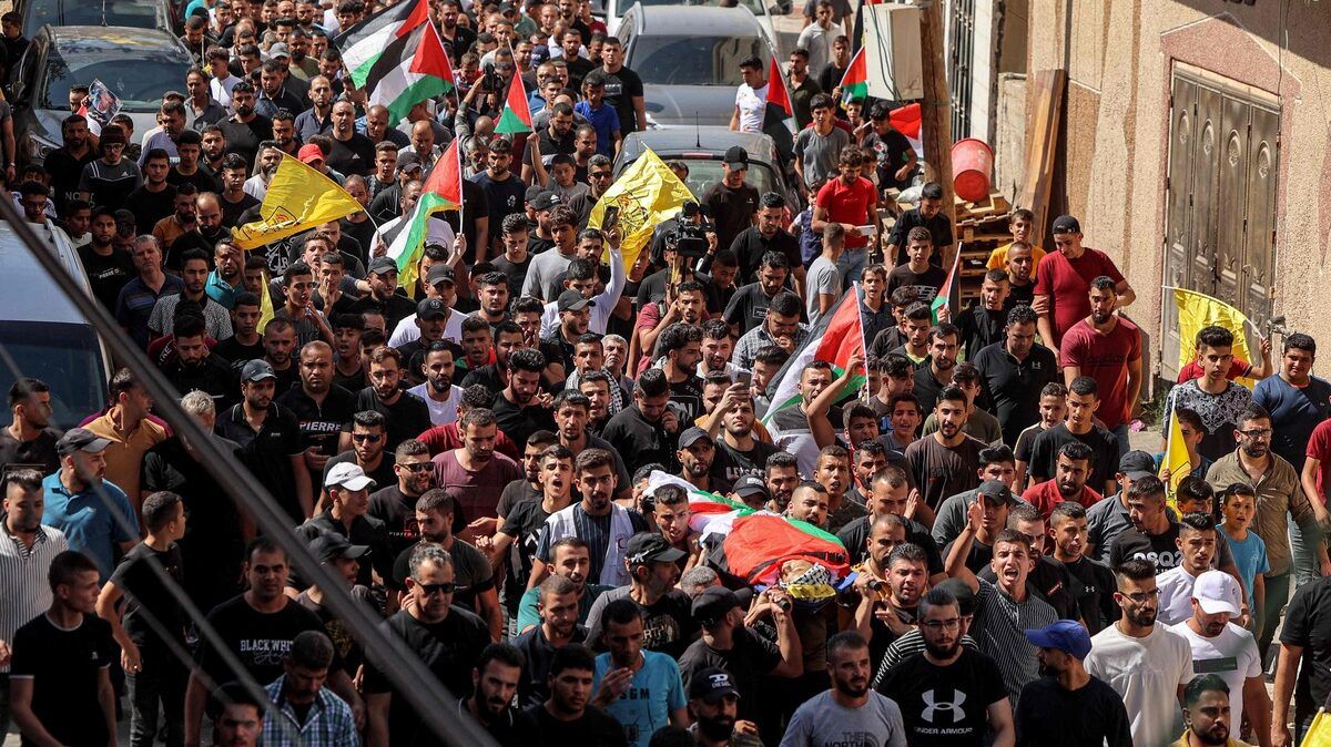 تشييع جثمان مجاهد داوود في سلفيت