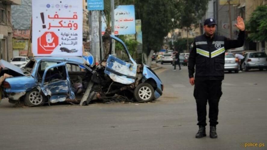 غزة: حالة وفاة و20 إصابة في حوادث مرورية الأسبوع الماضي