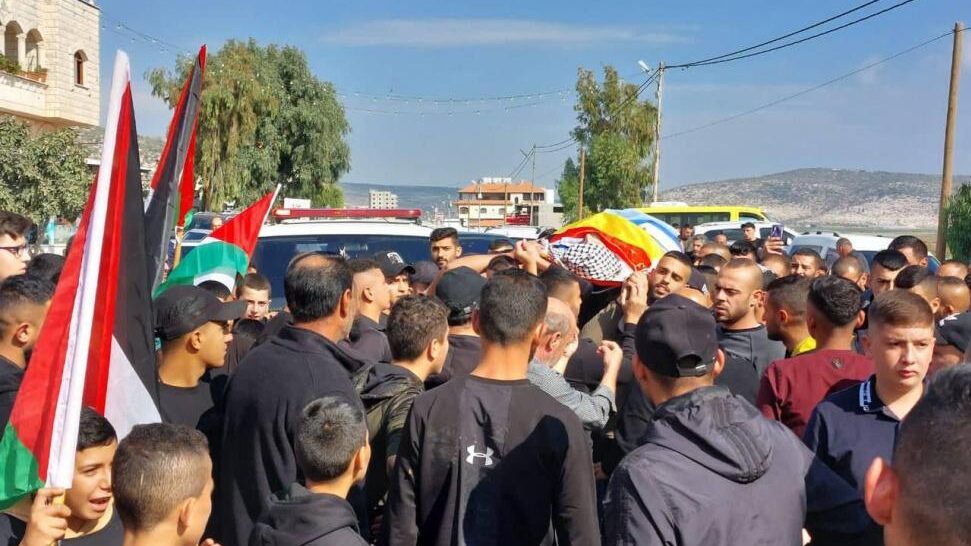 تشييع جثمان الشهيد رأفت عيسة في صانور جنوب جنين