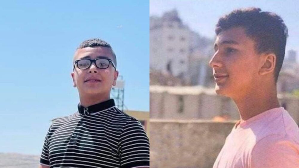 الاحتلال يعتقل الشقيقين وائل ويوسف مشة من مخيم بلاطة بنابلس، فجر اليوم