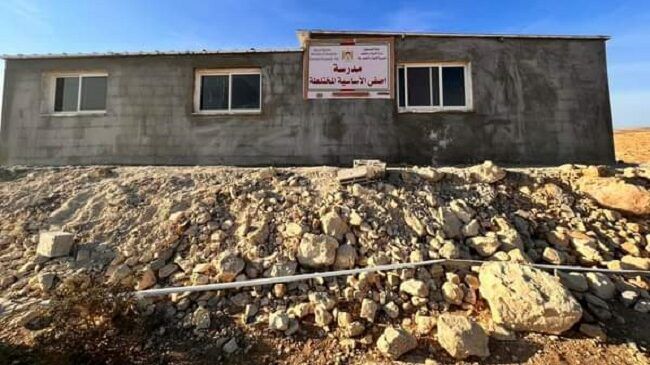 الاحتلال يهدم مدرسة إصفي الأساسية المختلطة في مسافر يطا جنوب الخليل