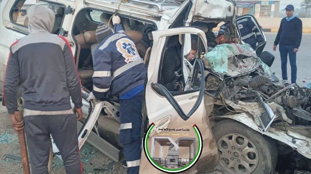 وفاة خمسة فلسطينيين في حادث سير في مصر