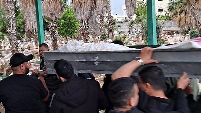 تشييع الشهيد يوسف أبو جابر في كفر قاسم