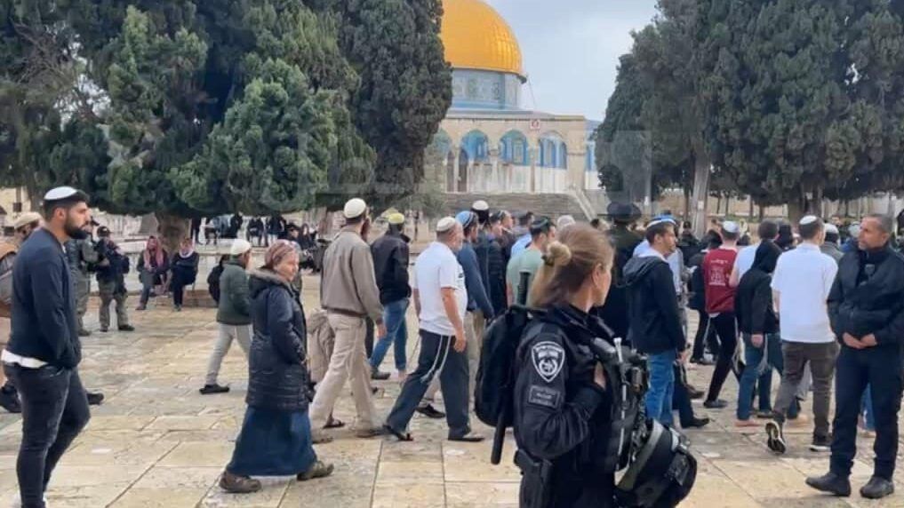 صور: عشرات المستوطنين يقتحمون المسجد الأقصى والاحتلال يضيق على المصلين