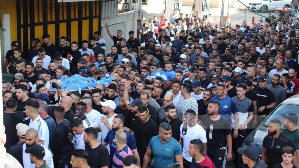 تشييع جثماني الشهيدين سامر الشافعي وحمزة خريوش في طولكرم