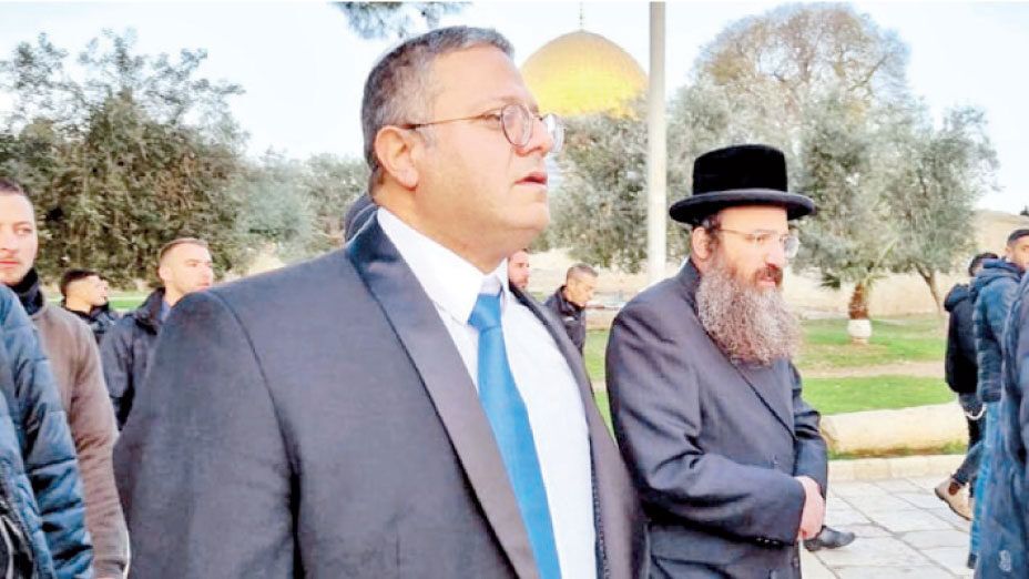 المتطرف بن غفير يقود اقتحام المستوطنين للأقصى