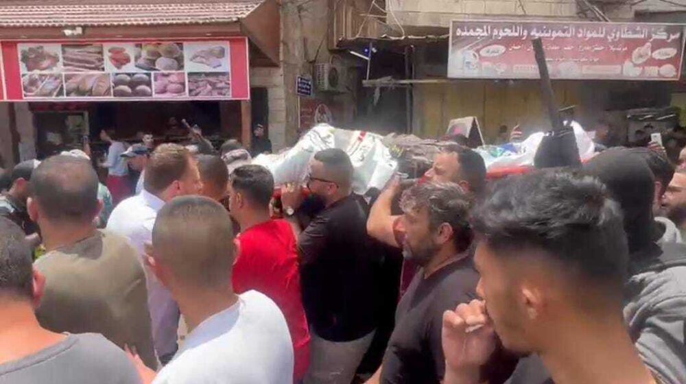 جماهير غفيرة تشيع جثمان الشهيد أشرف إبراهيم في جنين