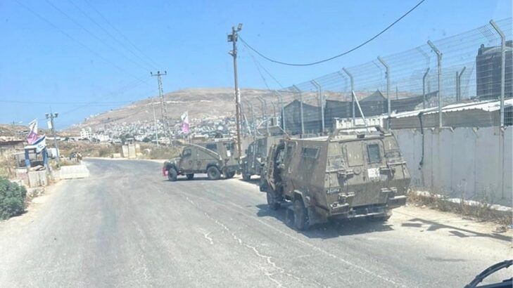 مواجهات مع قوات الاحتلال في بيت فوريك شرق نابلس