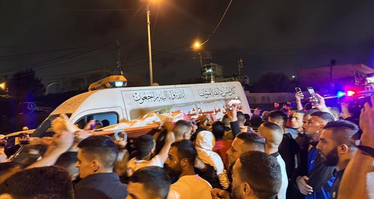 تشييع جثمان الشهيد الزعول في بلدة حوسان غرب بيت لحم