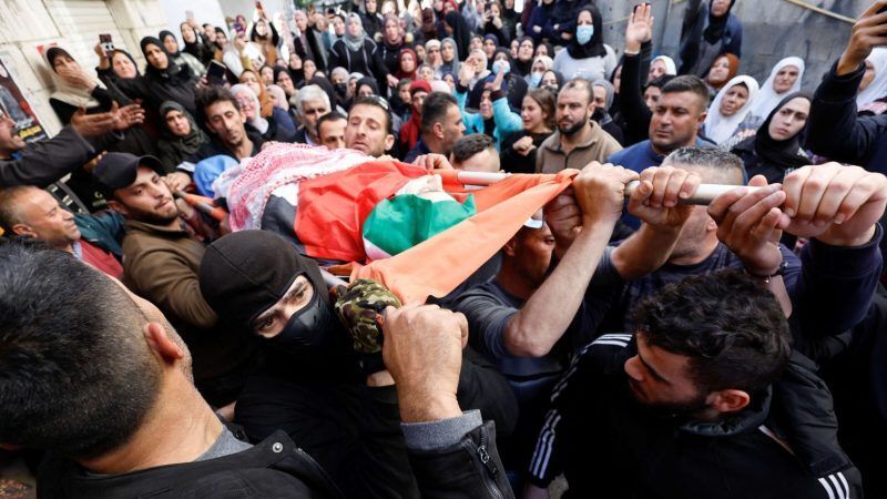 تشييع الشهيد الطفل ميلاد الراعي في مخيم العروب