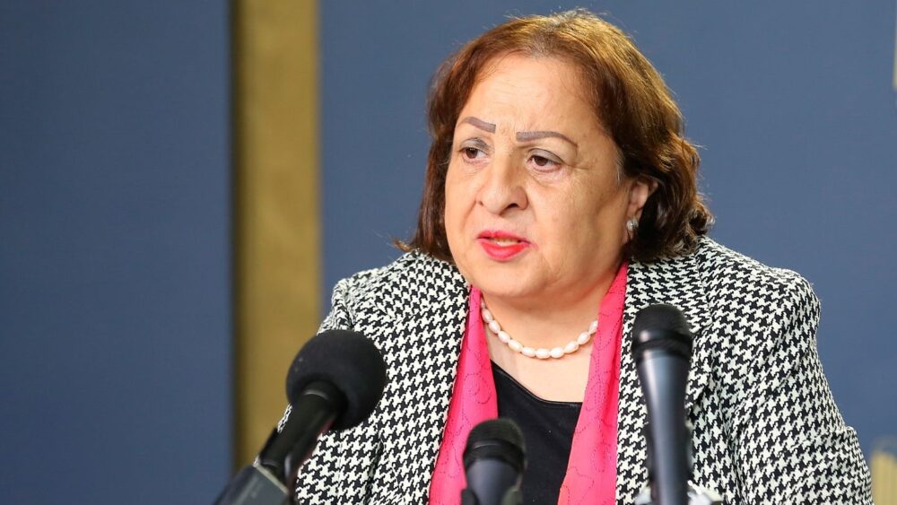 وزيرة الصحة: الحالة الوبائية في فلسطين ليست "حرجة"