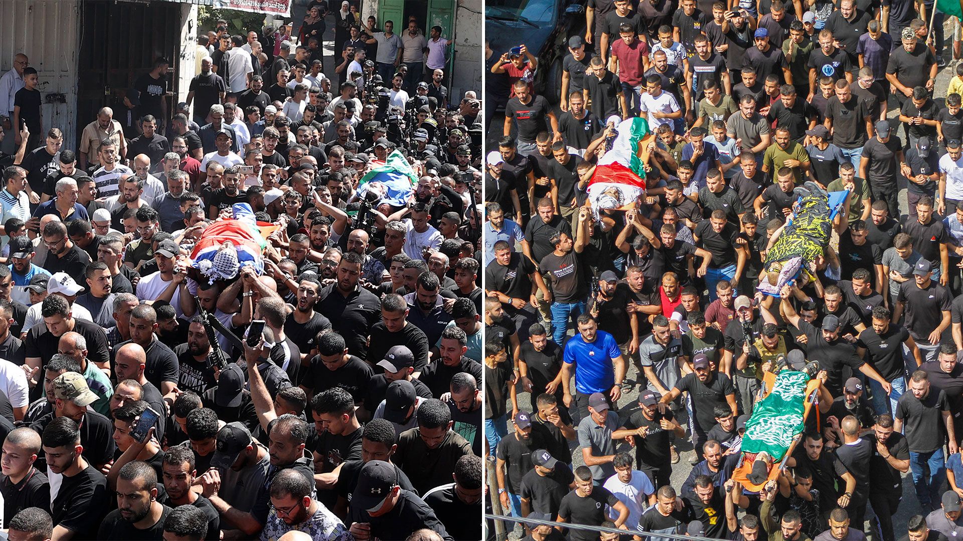 مخيما نور شمس وجنين و درب آلام واحد