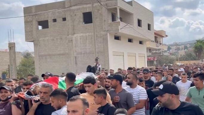 جماهير غفيرة تشيع جثماني الشهيدين سباعنة في قباطية