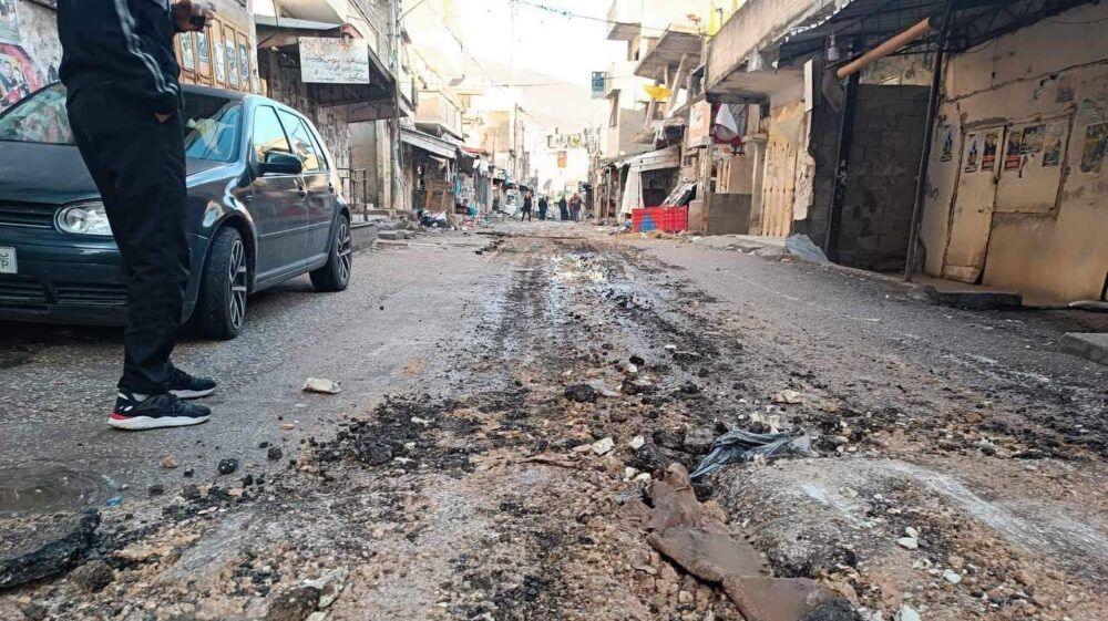 تجريف مخيم بلاطة - صورة أمين ابو وردة