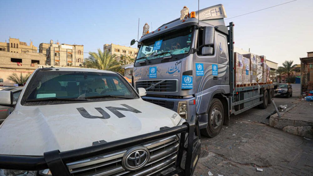 إرسال 89 شاحنة مساعدات إنسانية إلى قطاع غزة عبر معبر رفح الحدودي