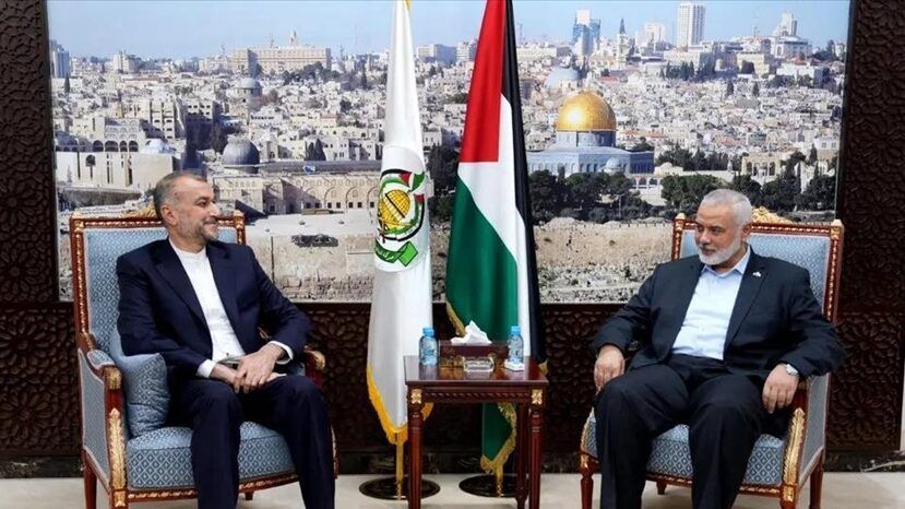 وزير الخارجية الإيراني يلتقي هنية في الدوحة