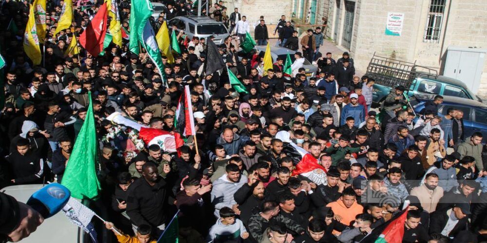 تشييع جثماني الشهيدين أبو سباع وأولاد محمد في دورا جنوب الخليل