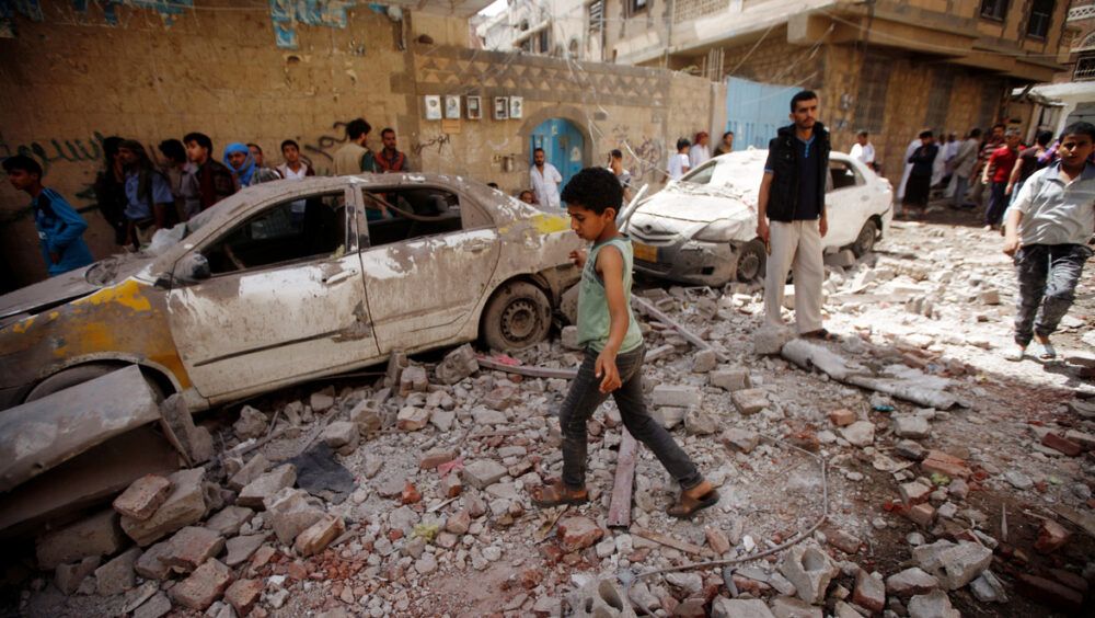 غارات أميركية بريطانية على صعدة اليمنية