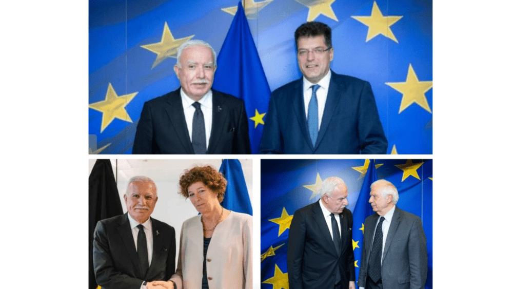 المالكي يبحث مع نائب رئيس الوزراء البلجيكي ومسؤولين أوروبيين الأوضاع في غزة ودعم الاعتراف الأممي بفلسطين