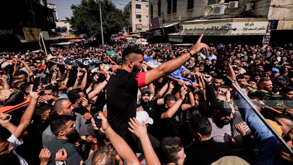 تشييع جثامين شهداء جنين الـ 12