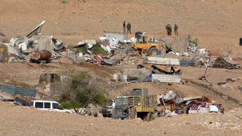 الاحتلال يهدم خمسة مساكن في الجفتلك شمال أريحا
