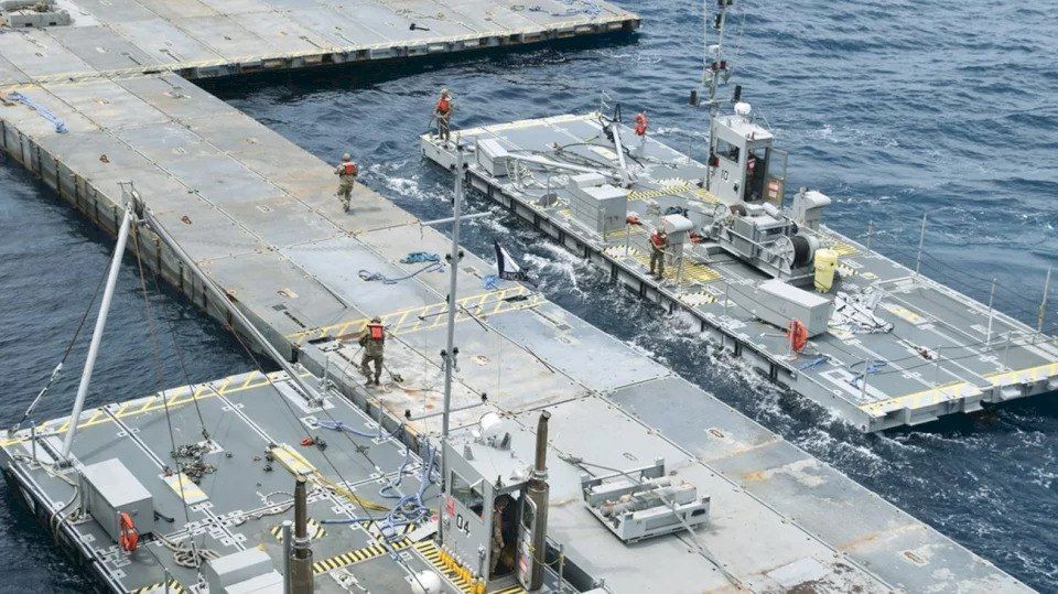 تفكيك الرصيف العائم قبالة غزة للمرة الثالثة منذ إنشائه