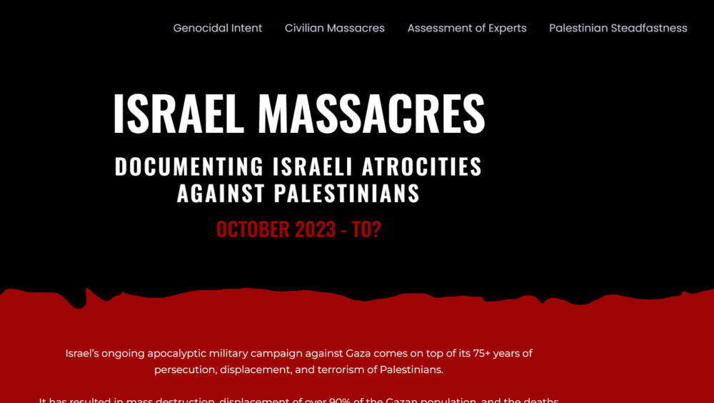 لفضح جرائم الاحتلال بحق الشعب الفلسطيني.. نشطاء يطلقون موقعاً الكترونياً بعنوان "مجازر إسرائيل"