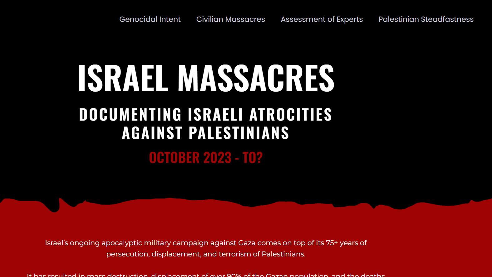 لفضح جرائم الاحتلال بحق الشعب الفلسطيني.. نشطاء يطلقون موقعاً الكترونياً بعنوان "مجازر إسرائيل"