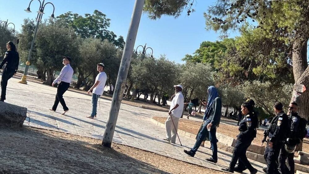 مستوطنون يقتحمون المسجد الأقصى على شكل مجموعات
