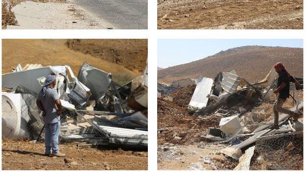 الاحتلال يهدم منشأتين سكنيتين في الأغوار الشمالية