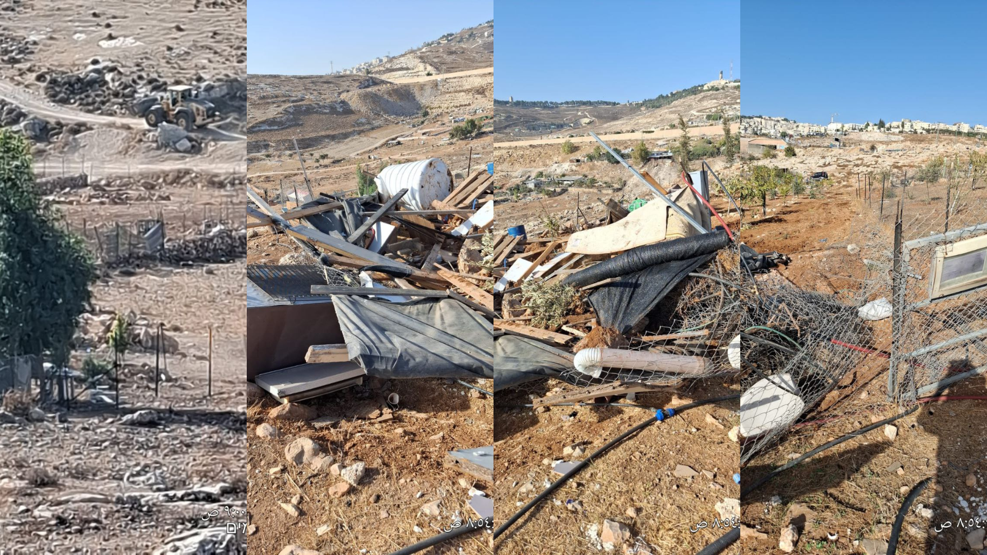 الاحتلال يجرف أرضاً ويدمر خطوط مياه في العيسوية