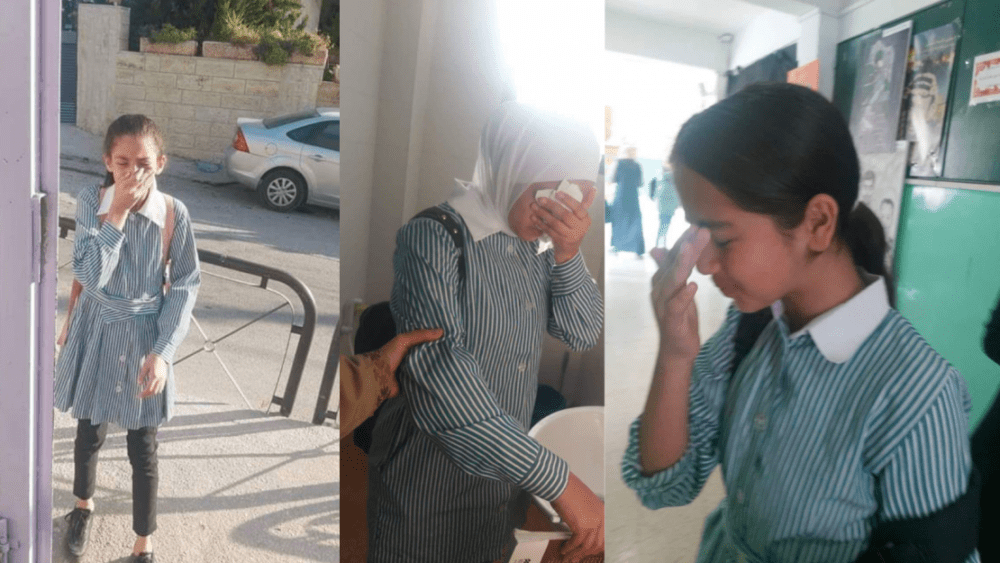 إصابات بالاختناق بين صفوف الطلبة خلال اقتحام الاحتلال بلدة الخضر جنوب بيت لحم