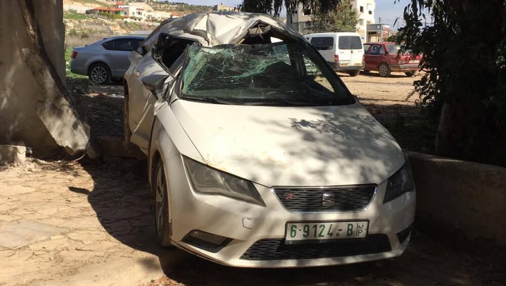 الاحتلال يدمر مركبات المواطنين عند مدخل مخيم الفارعة وفي بلدة طمون