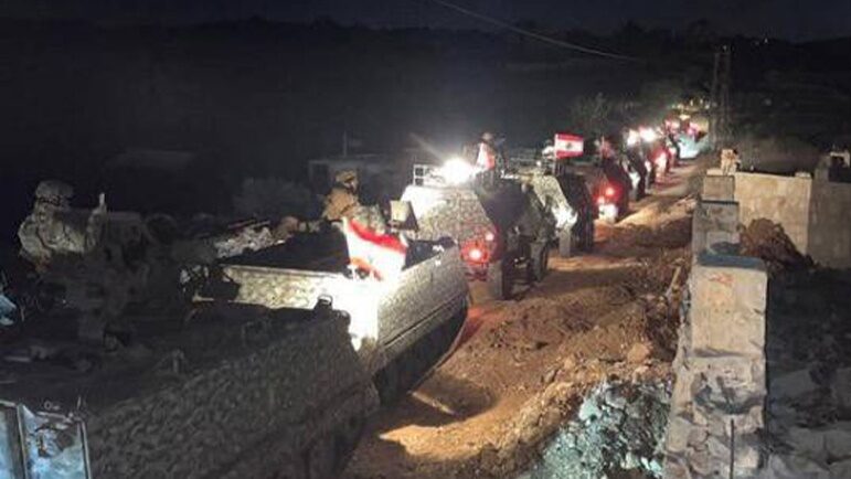 الجيش اللبناني يعلن انتشار وحداته في 11 بلدة جنوبي لبنان