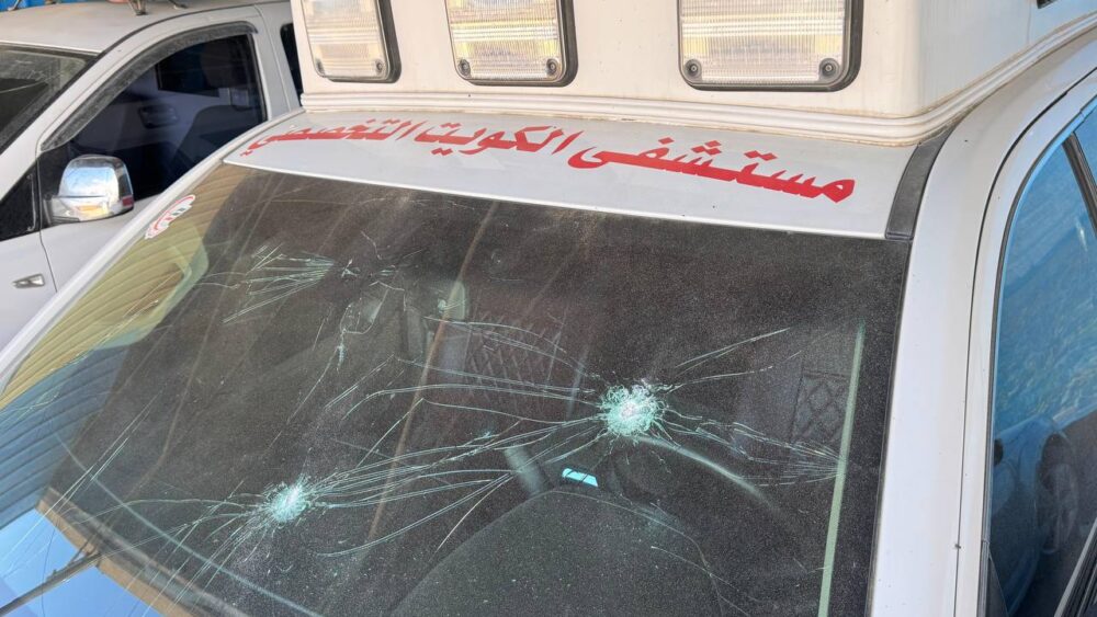 شهيد ومصابون في قصف الاحتلال بوابة المستشفى الكويتي في خانيونس