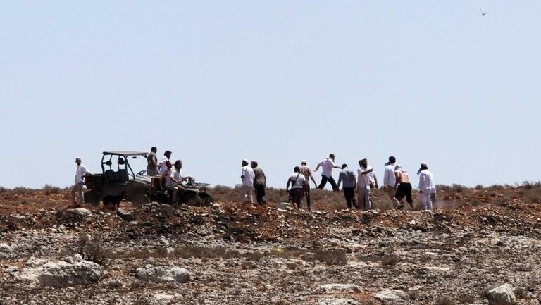 مستوطنون يقتحمون راس العين ويرعون أغنامهم وسط مساكن المواطنين