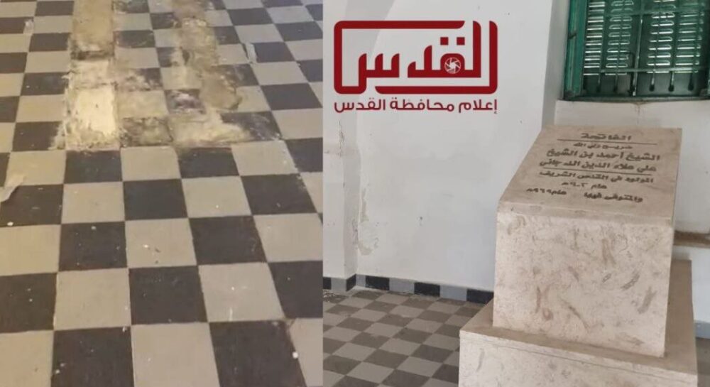 مستوطن يعتدي على مقام الشيخ الدجاني في القدس والمحافظة تحمل الاحتلال المسؤولية