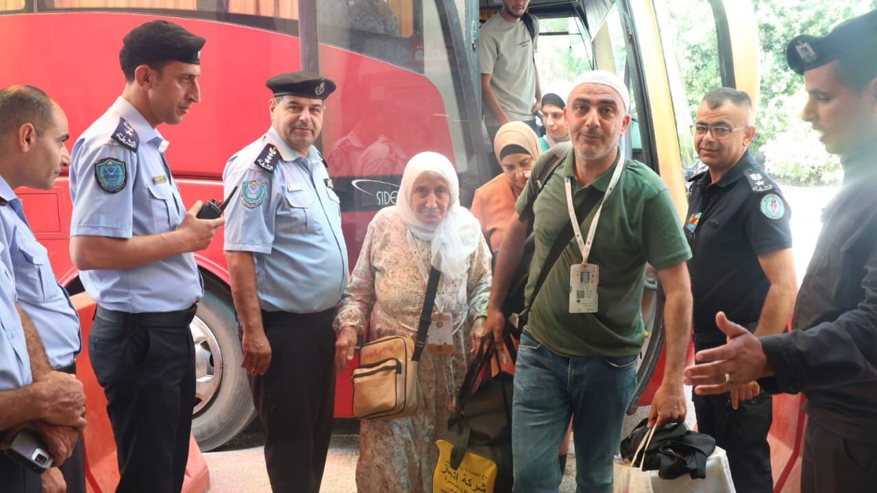 الشرطة: استقبال دفعة من الحجاج في استراحة أريحا