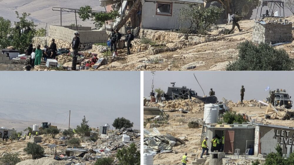 الاحتلال يهدم 12 خيمة ومسكناً في خلة الضبع بمسافر يطا جنوب الخليل