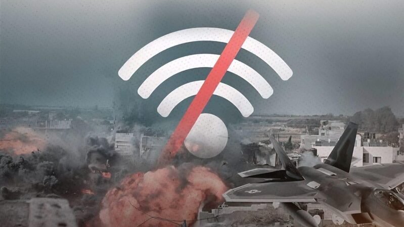 انقطاع خدمات الانترنت والاتصالات الأرضية في محافظتي غزة وشمال غزة