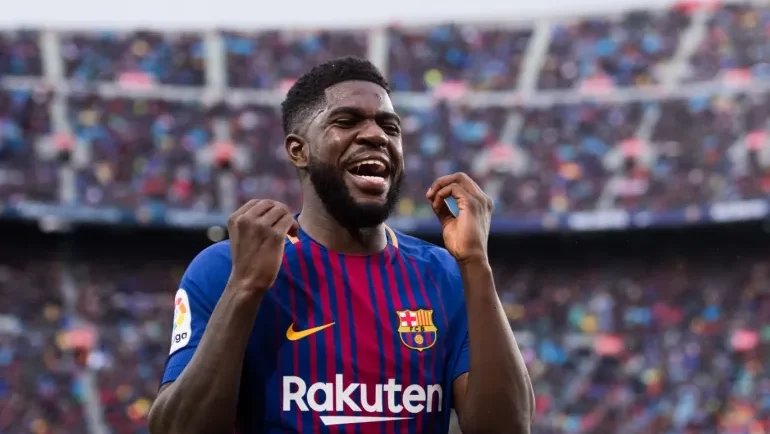 أومتيتي مدافع برشلونة السابق قاب قوسين من الاعتزال