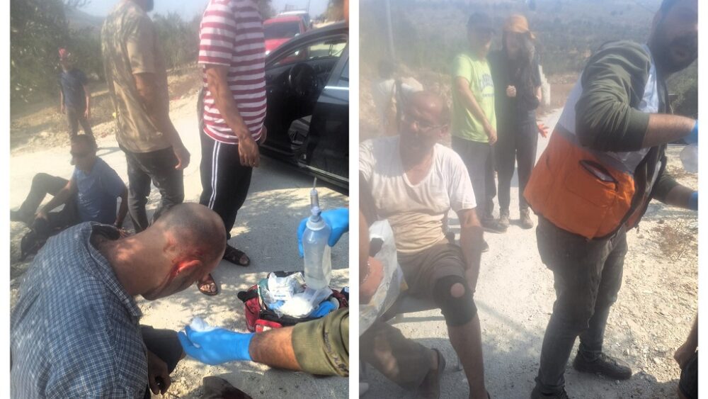 محدث| إصابة مواطن وأربعة متضامنين أجانب جراء اعتداء مستعمرين عليهم في بورين