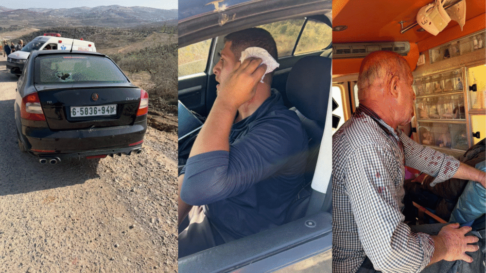 إصابات خلال هجوم مليشيات المستوطنين على المزارعين قرب بلدة بيت ليد شمال طولكرم.