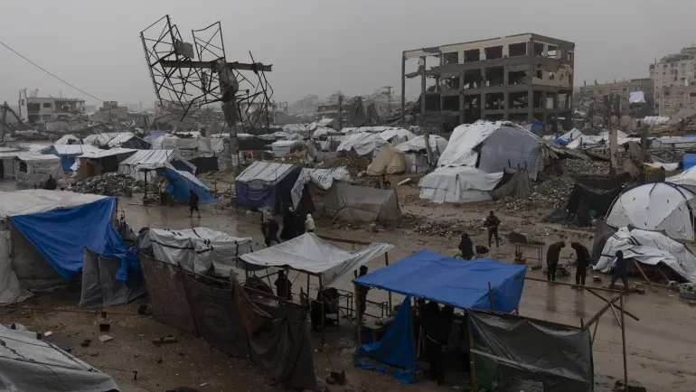 غرفة العمليات الحكومية: أوضاع النازحين في غزة حرجة وسط المنخفض الجوي الحالي