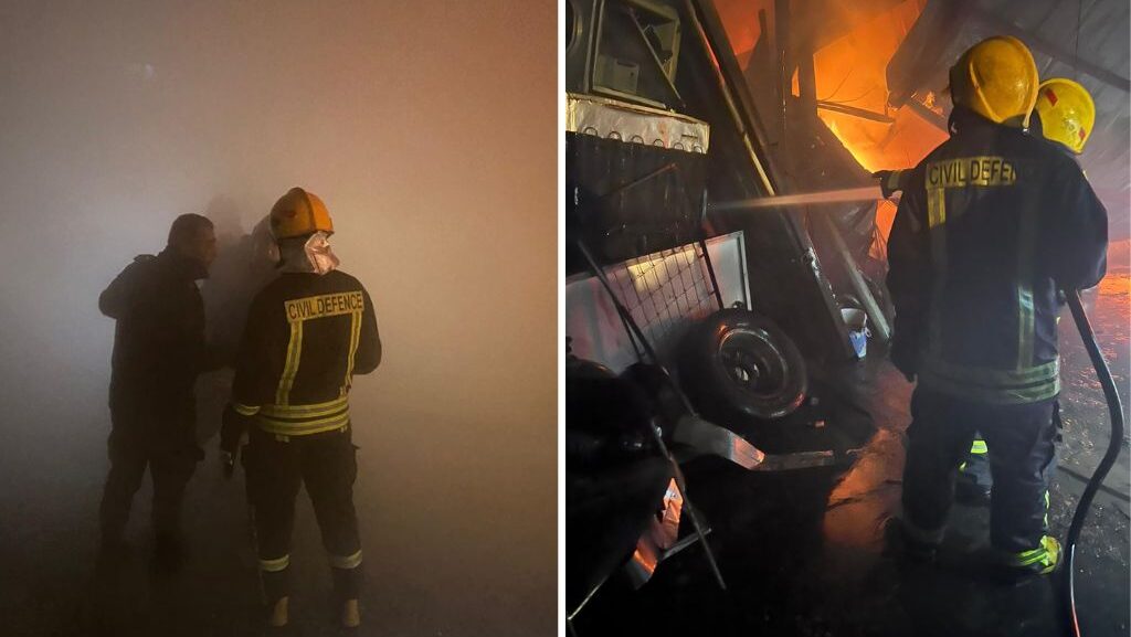 الدفاع المدني يستجيب لـ65 حادث إطفاء وإنقاذ منذ دخول المنخفض