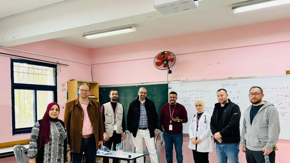 معهد النجاح للصحة العالمية ينظم يوماً طبّياً مجانياً في ضاحية اكتابا في مدينة طولكرم